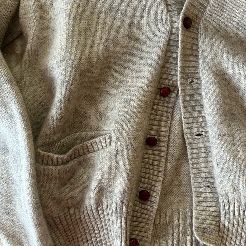 Gray Women's Cardigan Sweater
